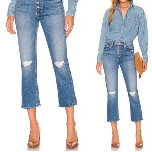 Mother denim jeans the pixie tomcat cropped size 28